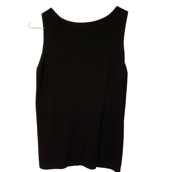 Hannah Career Women's size large classic black sleeveless top - Picture 3 of 8